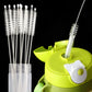Kids Bottle & Straw Cleaner | Long Handle Stainless Steel Brush, Soft Bristles