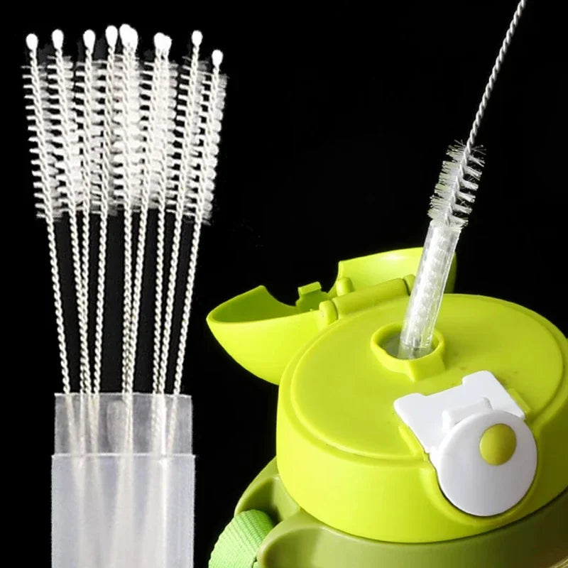 Kids Bottle & Straw Cleaner | Long Handle Stainless Steel Brush, Soft Bristles