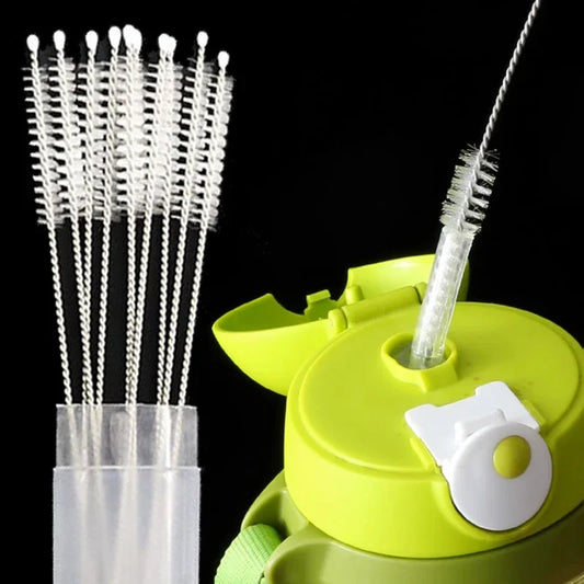 Kids Bottle & Straw Cleaner | Long Handle Stainless Steel Brush, Soft Bristles