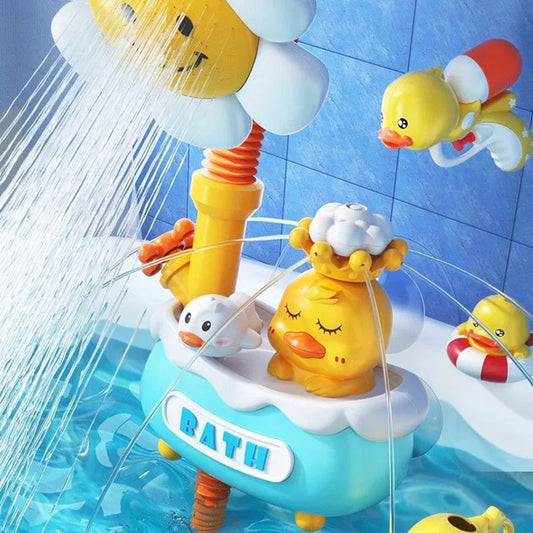 Baby Bath Toy – Cute Duck & Cloud Water Game