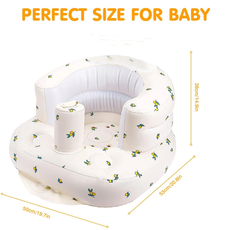 Canapé gonflable pour bébé – Pompe intégrée, siège confortable