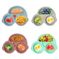 Assiette à ventouse en silicone pour bébé – Bol avec visage souriant