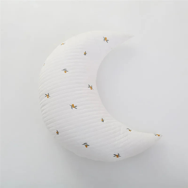 Crescent Baby Nursing Pillow – Soft Cotton Waist Support