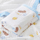 Serviette bébé en gaze 6 épaisseurs – Coton ultra doux, 110×110 cm
