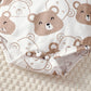 Ensemble bébé garçon 0-9 mois – Petit Ours 4 pièces : body, pantalon, bonnet et chaussettes