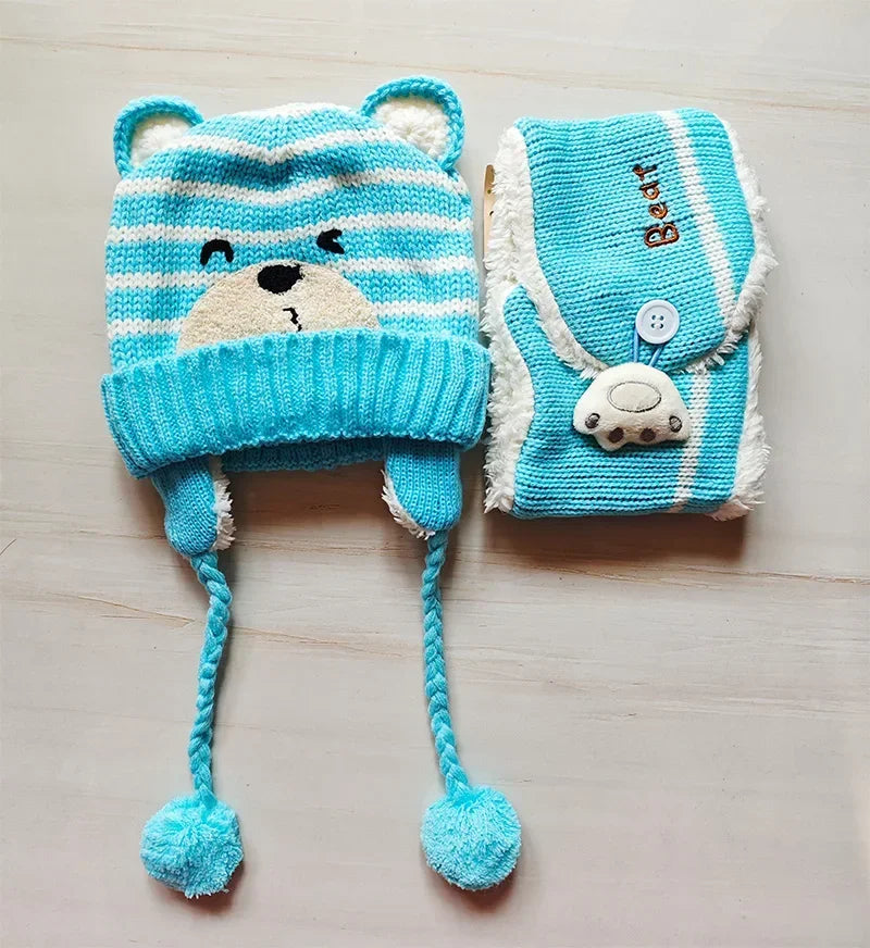 Baby Bear Knit Winter Set
