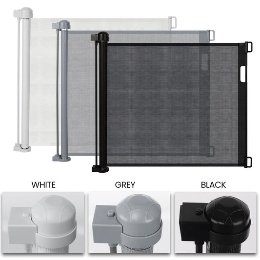 Retractable Baby Stair Gate – Extra-Wide No-Drill Mesh for Indoor & Outdoor Use