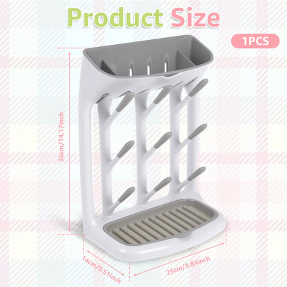 Baby Bottle Drying Rack – Space-Saving Countertop Organizer