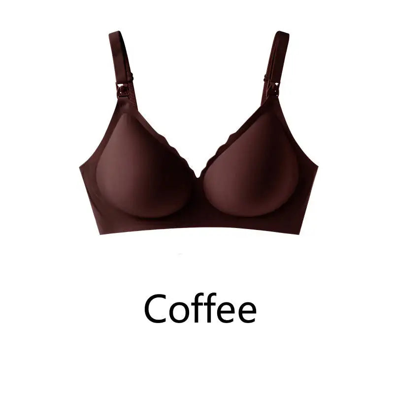 Seamless Push-Up Maternity Bra – Breathable Comfortable Nursing Support
