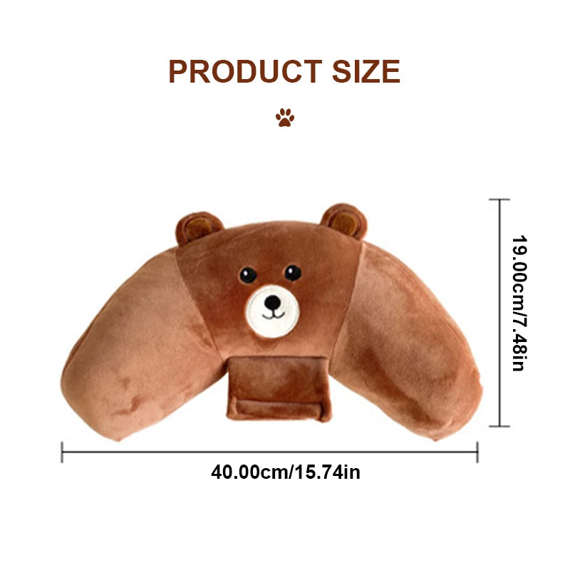 Cute Kids Car Pillow – 3-in-1 Soft Travel Cushion