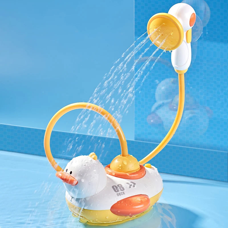 2 modèles de canard électrique pour le bain – Amusant jet d'eau pour les enfants