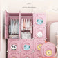 Armoire moderne pour enfants – Placard et rangement pliables en plastique