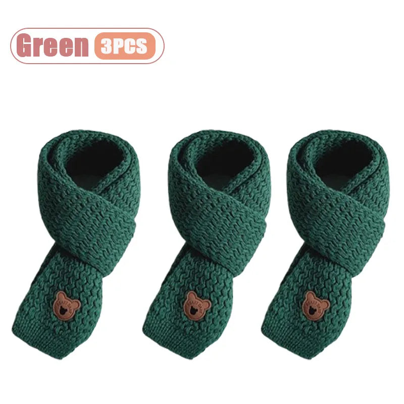 1 à 10 écharpes bébé d'hiver, cache-cou doux en maille pour garçons et filles, chaude et coupe-vent.