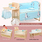Convertible Baby Bed – Solid Wood & Adjustable Cradle