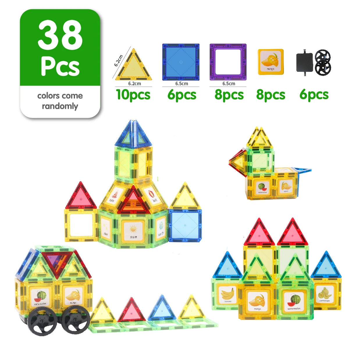 Jeu de construction magnétique éducatif STEM pour enfants