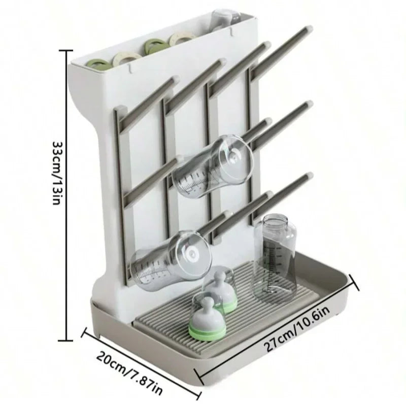 Organisateur de biberons pour tout-petits – Égouttoir et support de rangement pour biberons