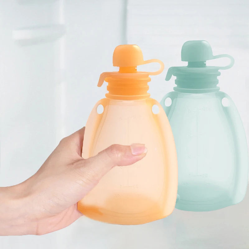 Sacs de conservation du lait maternel réutilisables en silicone – Contenants de congélation étanches