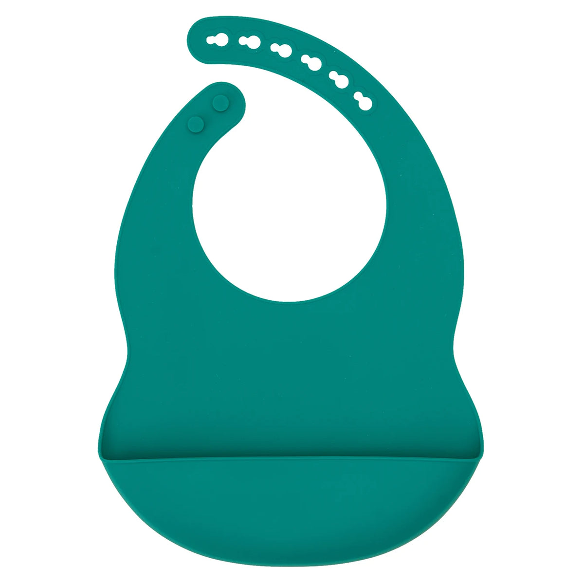 Adjustable Silicone Waterproof Baby Feeding Bib (BPA-Free)