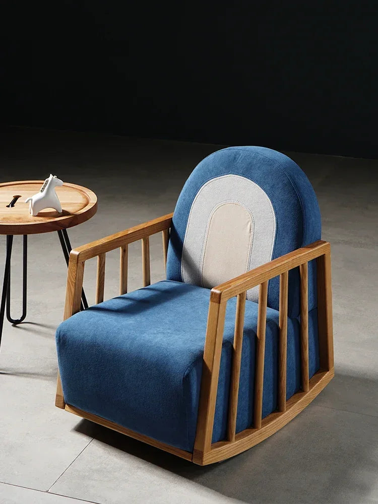 Nordic Baby Rocking Chair – Solid Wood & Modern Design