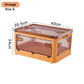 Boîte de rangement pliable BGRORIO – Modèle à roulettes et empilable