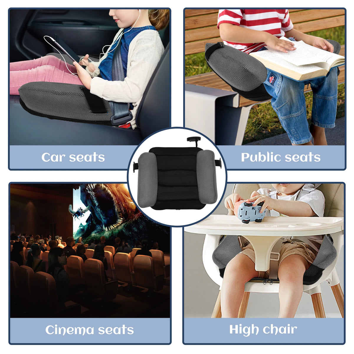 Toddler Car Booster Cushion | Inflatable, Safe & Easy to Carry