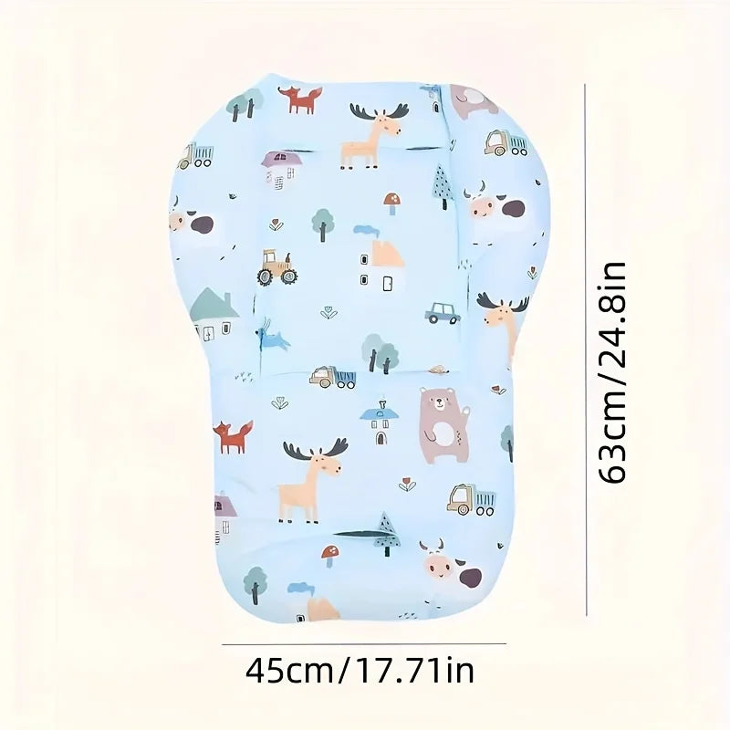 Soft Padded Baby Stroller & Car Seat Liner – Adjustable & Washable (0–3Y)