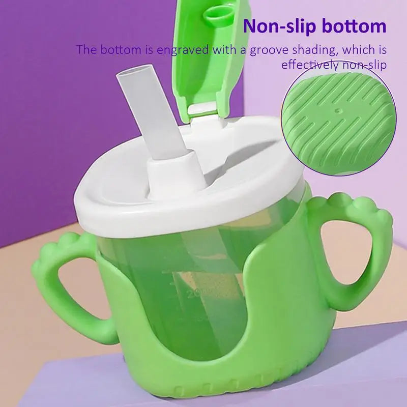 Baby Water Bottle | 1–3 Years Sippy Cup with Straw & Measurements