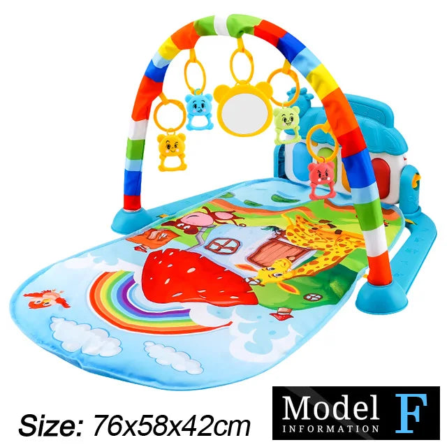 Tapis d'éveil musical avec piano pour bébé de 0 à 36 mois