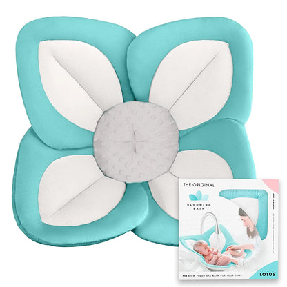 Tapis de bain pour bébé – Siège en peluche Lotus fleuri pour nourrissons