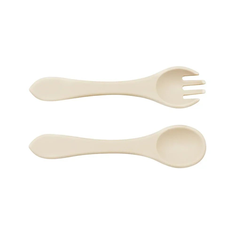 Toddler Meal Set – Non-Slip Silicone Bowl, Spoon & Fork