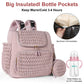 Sac à dos à langer Mauve Mist – Sac à langer avec matelas à langer et sangles pour poussette