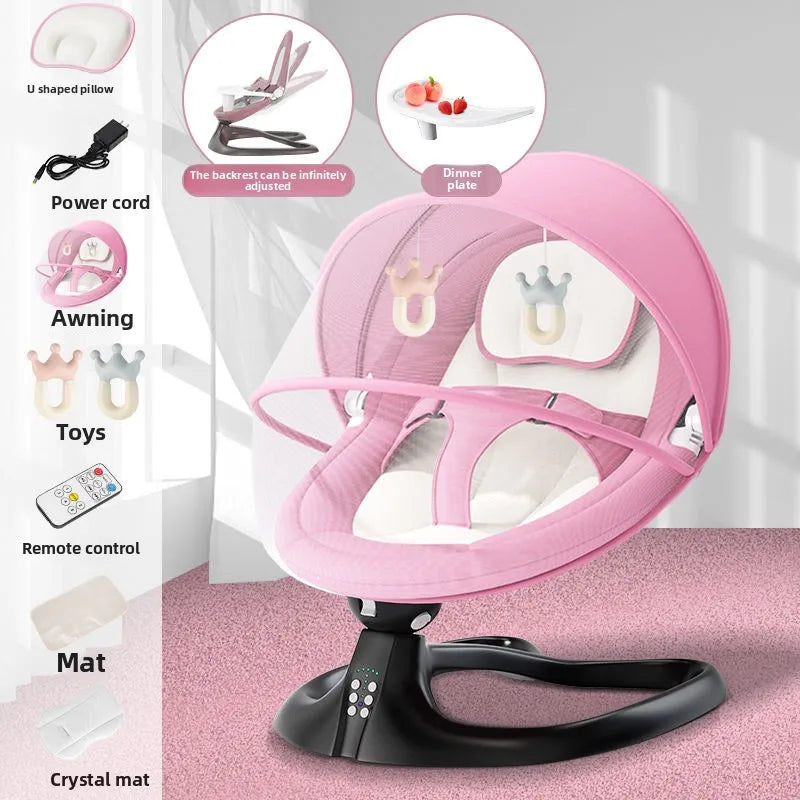 Electric Baby Swing – Soothing Cradle for Newborns