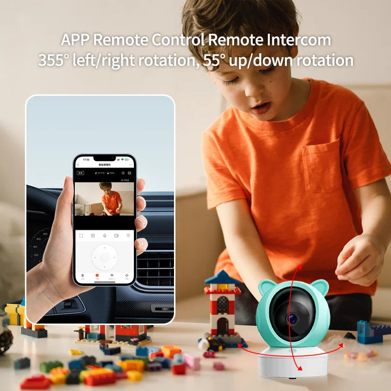 DANMINI 5" 2K WiFi Baby Monitor with Remote Control