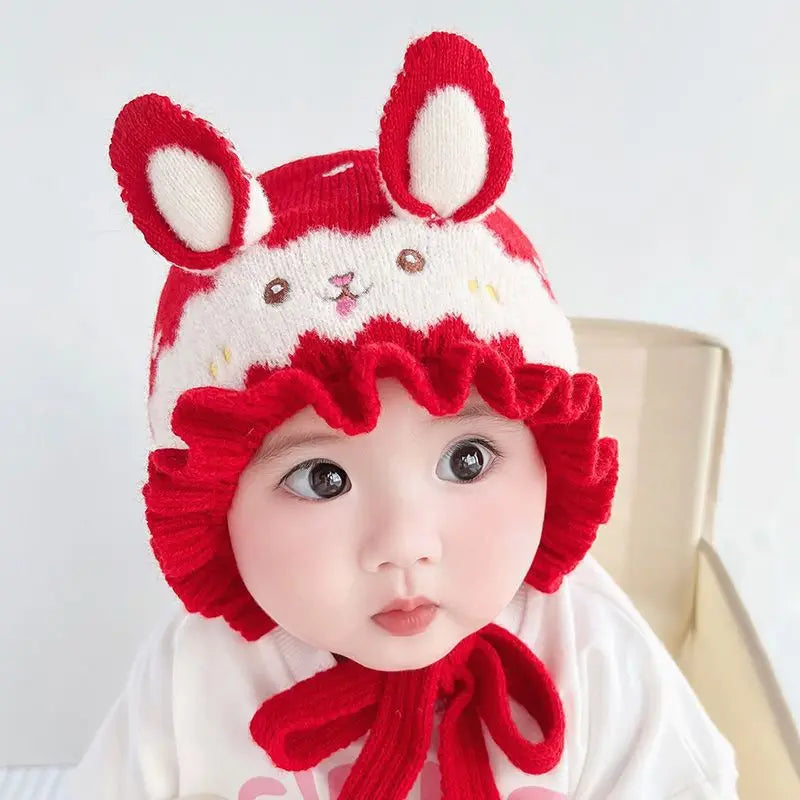 Cute Rabbit Ear Knit Baby Hat Winter Warm Beanie