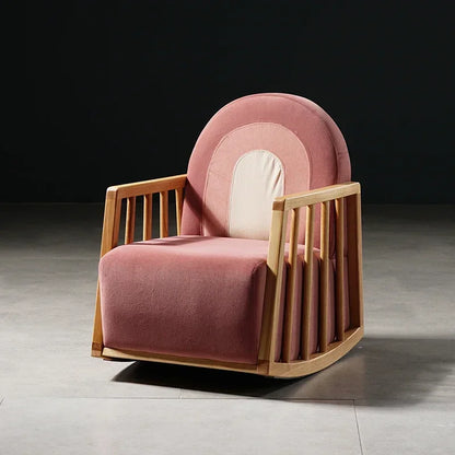 Nordic Baby Rocking Chair – Solid Wood & Modern Design