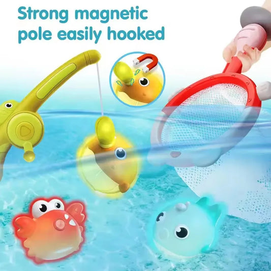 Magnetic Fishing Bath Toys – Glowing Water Play Set for Kids
