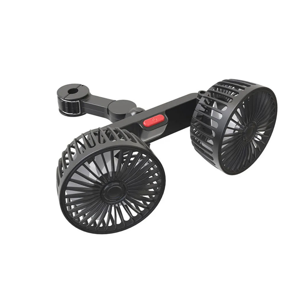 Car Back Seat Fan – 5-Blade Summer Cooling USB Fan