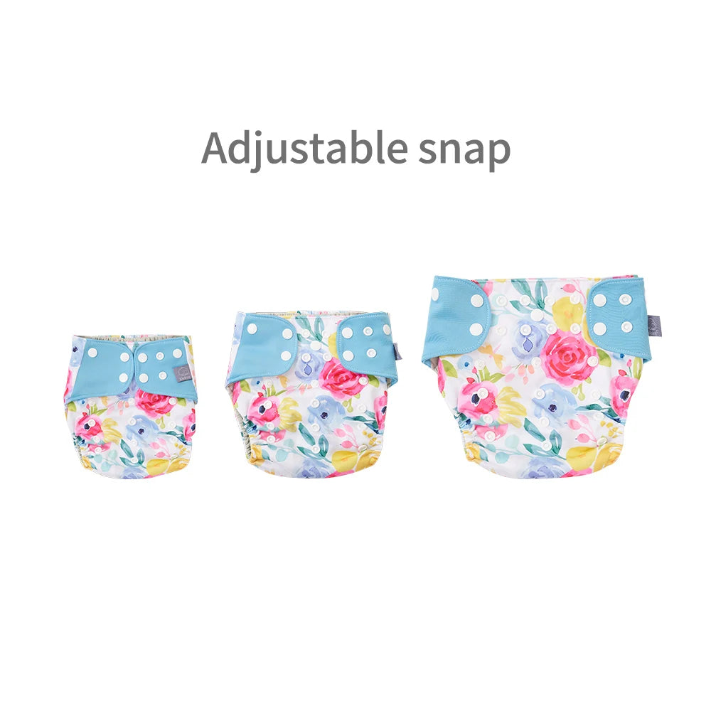 Couches lavables en maille grise Elinfant, lot de 4