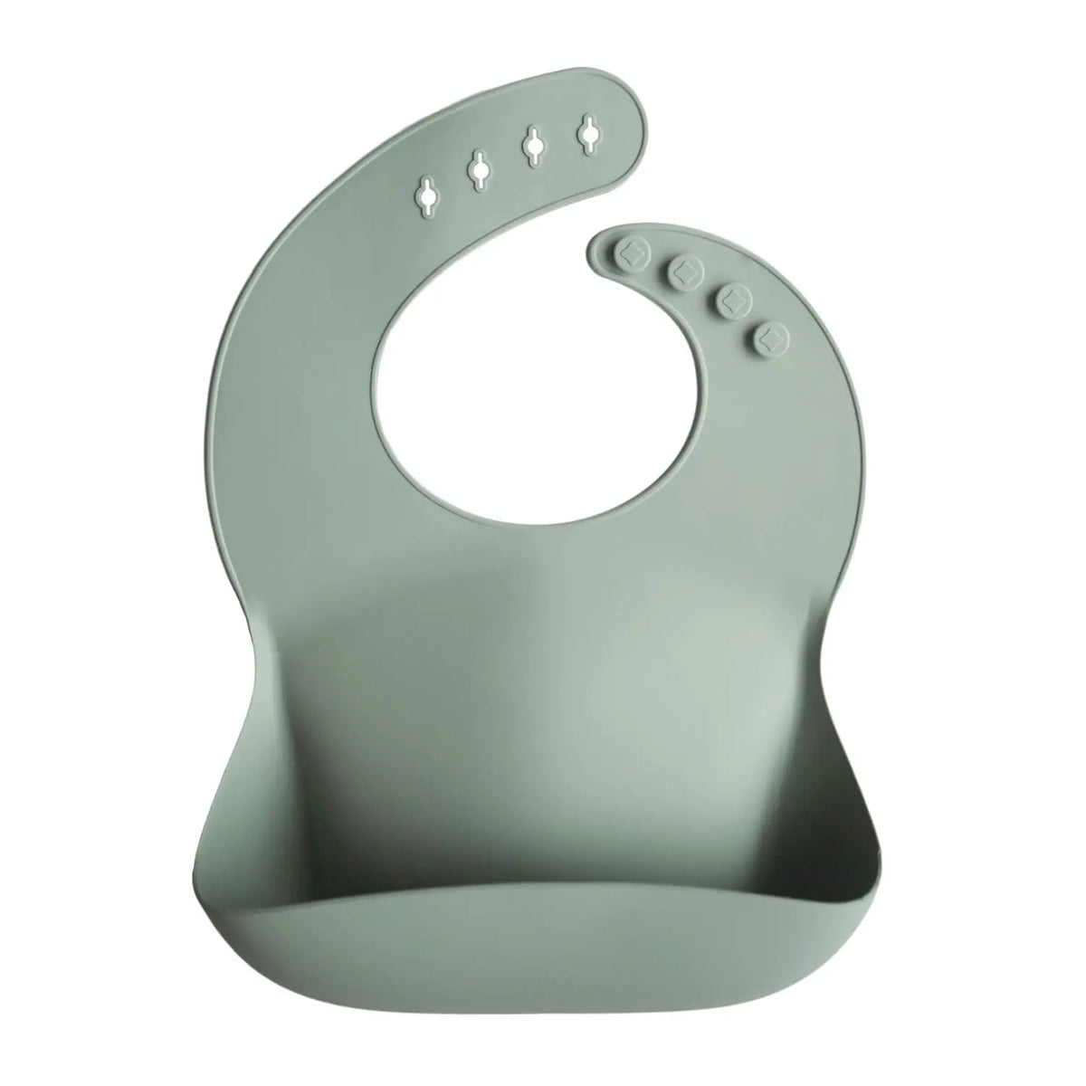 Bavoir bébé ajustable en silicone imperméable avec poche à miettes