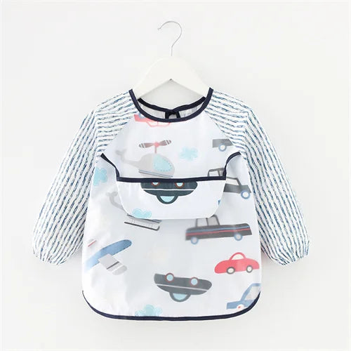 Waterproof Long-Sleeve Baby Feeding Bib (0–2Y)
