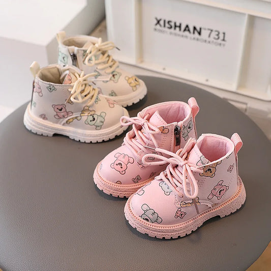 AJHL 2025 New Leather Western Boots Cowboy Bootie Soft Sole Non-Slip Crib Shoes for Baby Infant Toddler Girls Boys Newborn