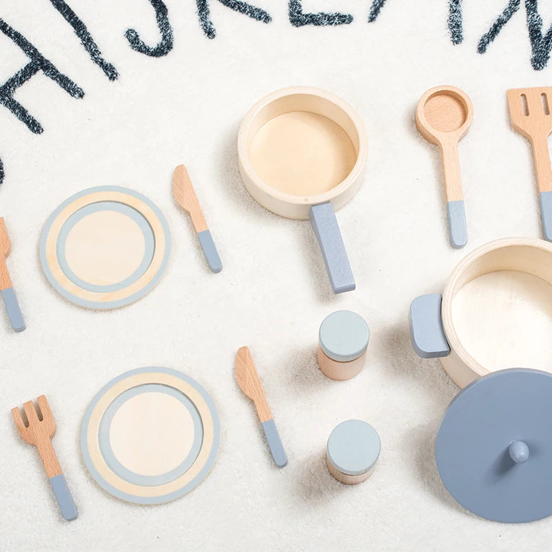 Wooden Kitchen Playset – Cook & Learn!