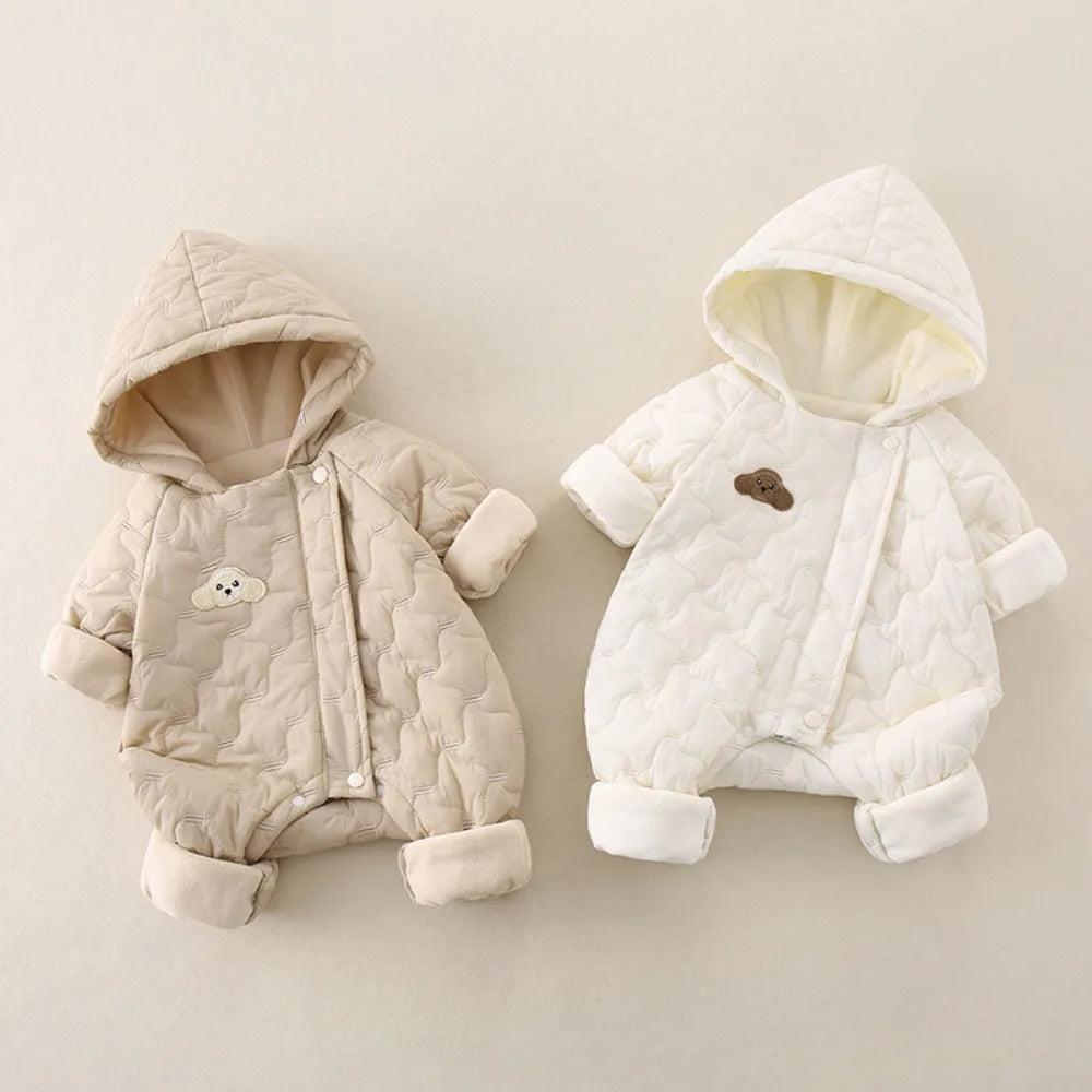Grenouillère douillette rembourrée en coton pour bébé