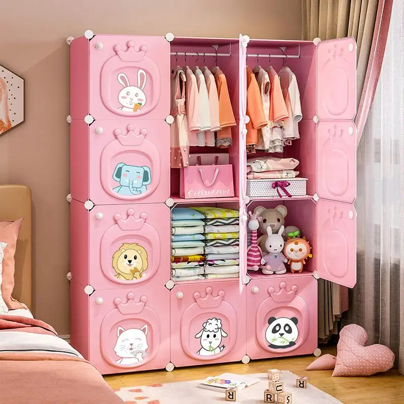 Armoire moderne pour enfants – Placard et rangement pliables en plastique