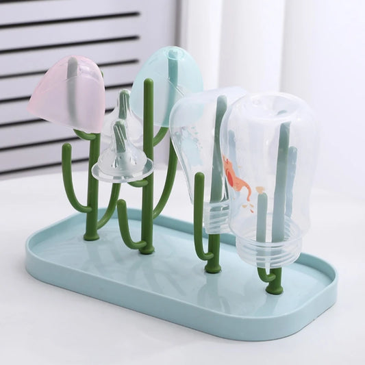 Baby Bottle Storage Stand – Milk Bottle Drainer & Cup Holder
