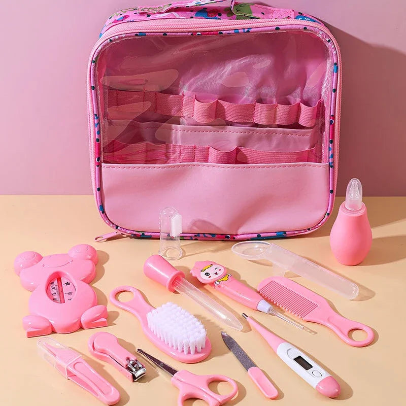 Coffret de soins pour bébé 13 pièces – Coffret cadeau essentiel pour le bain, la toilette et l'allaitement