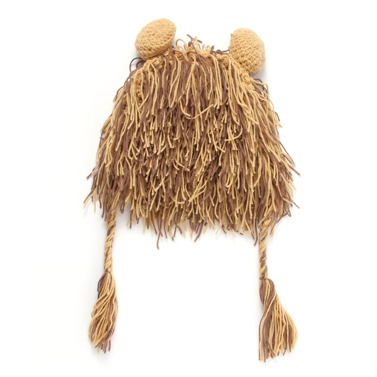 Perruque bébé lion, bonnet tricoté