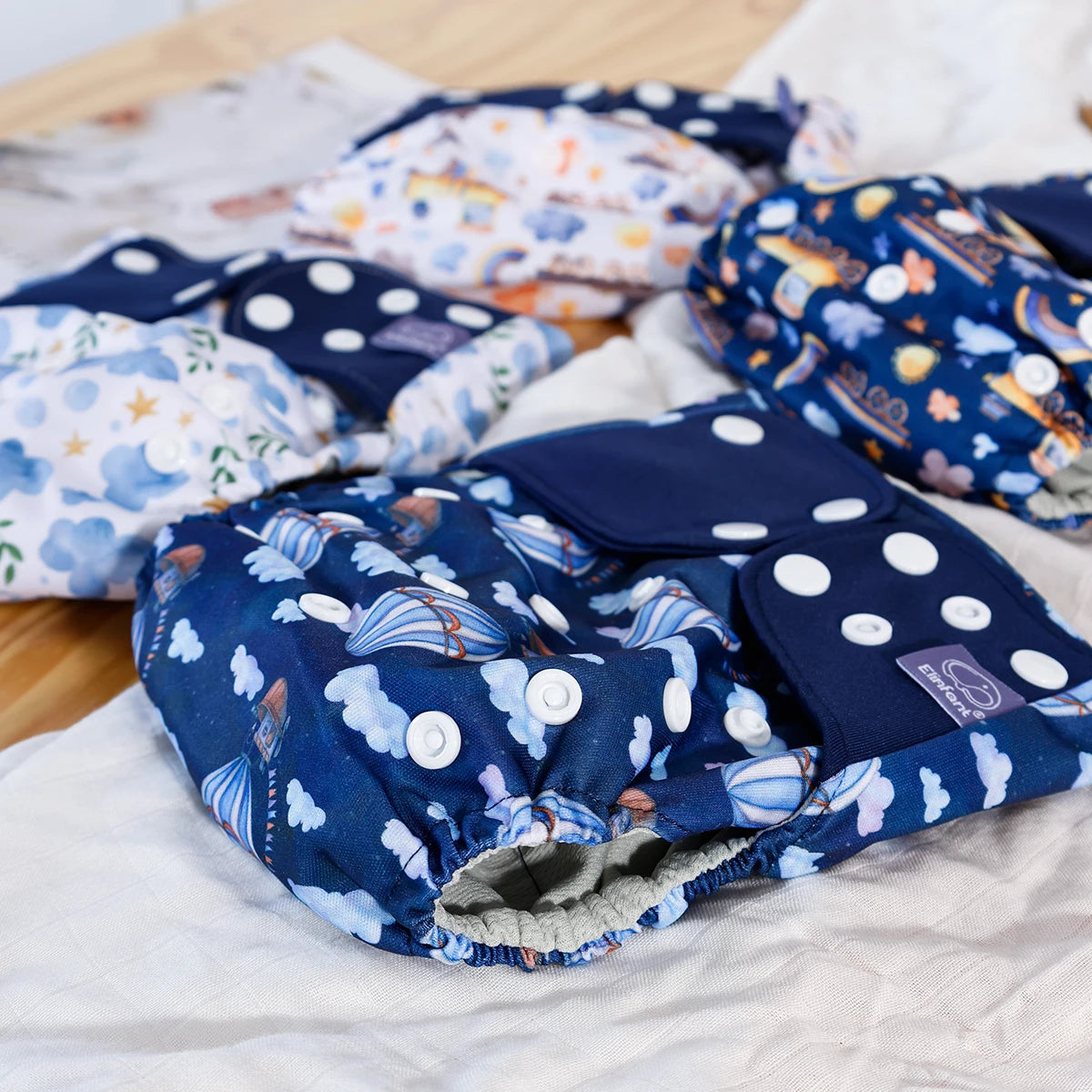 Lot de 4 couches lavables pour bébé