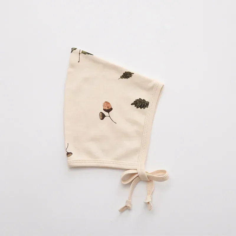Floral Retro Baby Beanie Hat for Spring Summer Photos