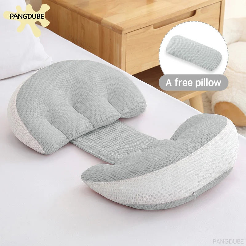 PANGDUBE Pregnancy Body Pillow with Free Waist Cushion